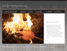 Tablet Screenshot of kreutz-metallgestaltung.de